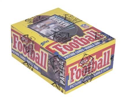 1985 Topps Football Unopened Wax Box (36 Packs) – BBCE Certified